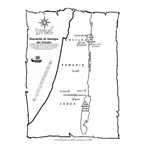 Mapa de Israel durante el tiempo de Cristo